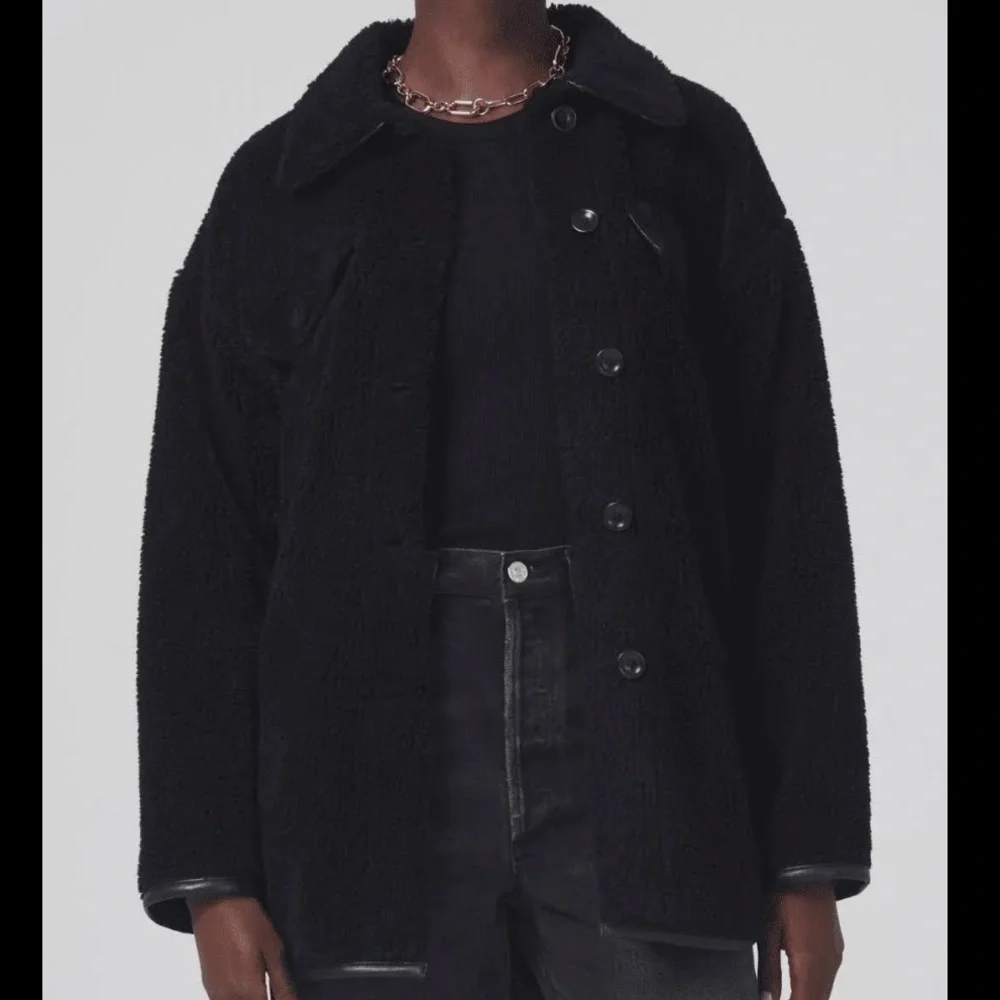 Citizens of Humanity Black Oversized Sherpa Jacket NWT - Picture 3 of 10